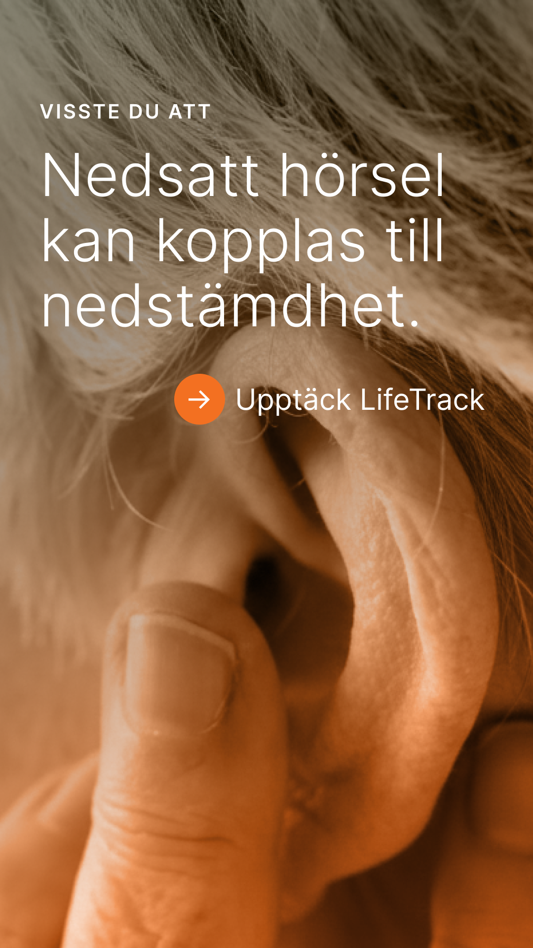 Visste du att nedsatt hörsel kan kopplas till nedstämdhet.